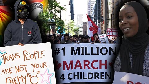 Far-left protesters COUNTERED the ‘1 Million March 4 Children’ protest in Montreal