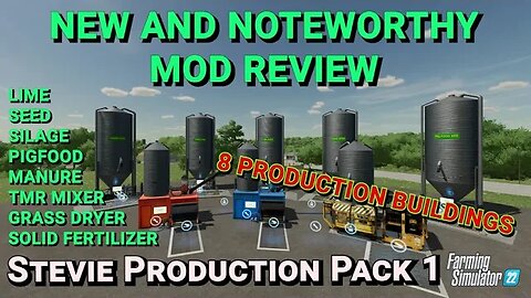Stevie Production Pack 1 | Mod Review | Farming Simulator 22