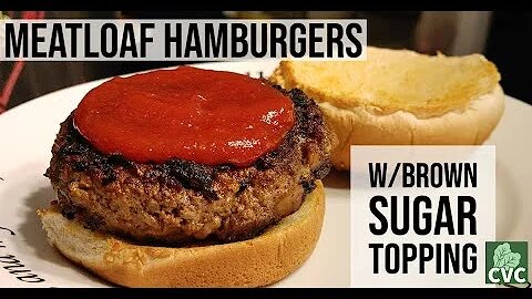 Meatloaf Hamburgers with Sugar Brown Topping cc by Collard Valley Cooks🍔 🍔
