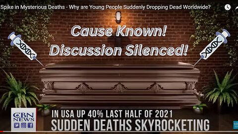 A SPIKE in Deaths ... Young People Dropping Dead at WARP Speed After Taking the JAB!