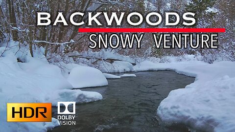 HDR Nature Video - Backwoods Snowy Creek Venture - Freedom To Roam