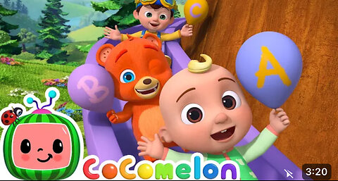 ABC Song with Ballons and Animals | CoComelon Nursery Rhymes and Animal Songs