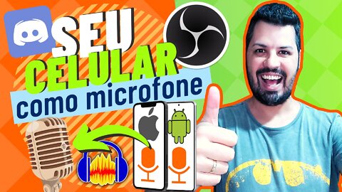 Como usar o CELULAR como MICROFONE no PC 2022 (WO Mic)