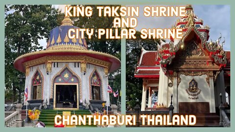 King Taksin the Great and City Pillar Shrine - Chanthaburi Thailand
