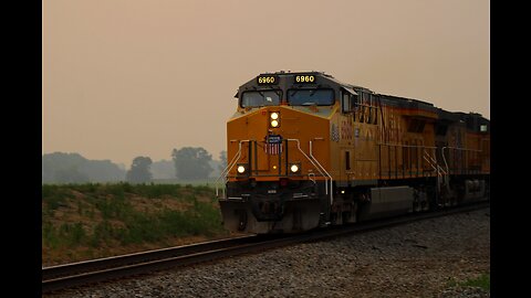 Canada Wildfire Smoke, Wildlife Trespassers, UP, CSX, KCS - Hinckley Sub