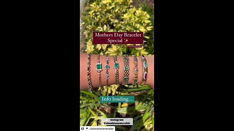 Antique, trendy and contemporary Colombian emerald tennis bracelets for sale online presents