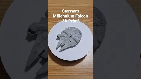 Starwars Millennium Falcon 3D Print and painting. #starwars #millenniumfalcon #shorts #hansolo