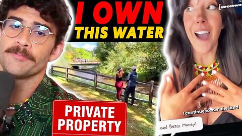 KAREN Buys Land TRIES to cut off access to Public Creek and gets sued | Hasan Reacts