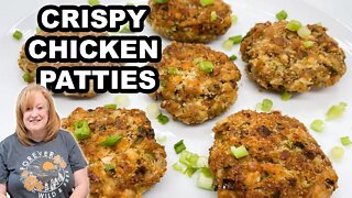 Crispy CHICKEN PATTIES Recipe | Perfect for Appetizers, Lunch or Dinner | ROTISSERIE CHICKEN IDEAS
