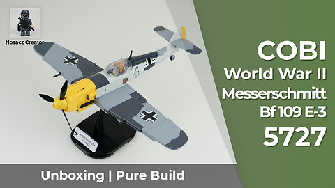 COBI World War II | 5727 --- Messerschmitt Bf 109 E-3 --- unboxing and pure build