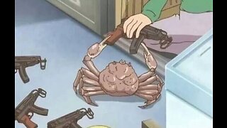 im a very angry armed crab