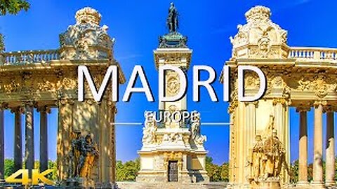 Madrid (4K UHD) | Relaxing music from stress | Video with nature