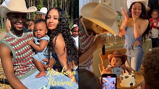 Toosii & Samari J Davis Host Son Ezrah's Rodeo Themed Party Celebrating His 1st B-Day! 🤠