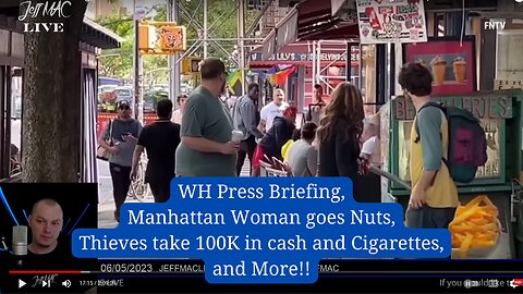 WH Press Briefing, Manhattan Woman goes Nuts, Thieves take 100K in cash and Cigarettes, and More!!
