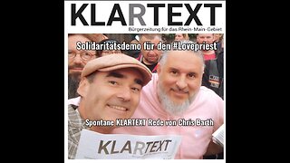 ChrisB von KLARTEXT Rhein-Main spricht auf der TimK Solidaritätsdemo in Detmold