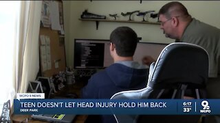 Cincinnati teen never let head injury hold him back