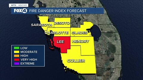 Charlotte County wildfire burns