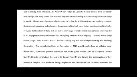 Breaking News: Hearing Set for Friday 1-28-2022 before Judge John Kelly Luther in Lafayette County