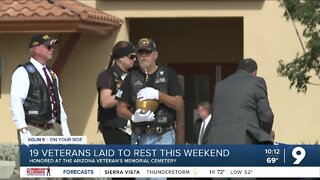 19 veterans laid to rest at Arizona Veterans Memorial Cemetery