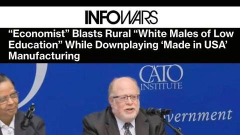 Video: CATO Economist Calls for Economic War Against White People