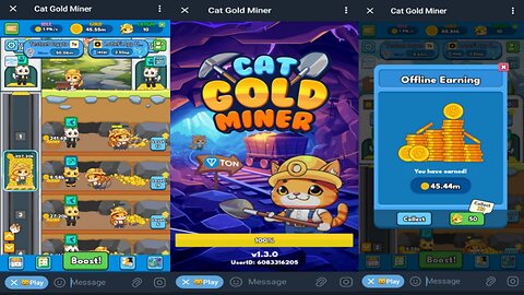 Cat Gold Miner | New Crypto Mining Bot On Telegram | Top App on Ton Ecosystem 2024