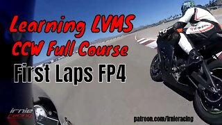S1000RR Pro Racer Learning LVMS CCW Full Course - First Laps FP4 | Irnieracing