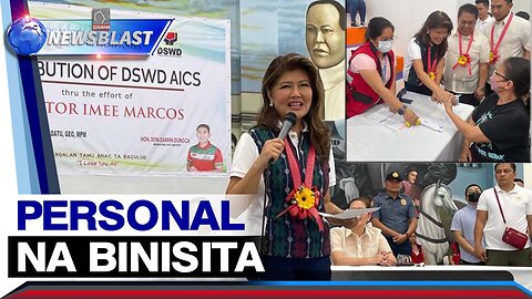 Libu-libong benepisyaryo ng AICS sa Bacolor, Pampanga, personal na binisita ng Presidential Sister