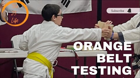 Testing For Orange Belt!