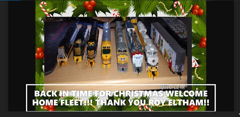 WELCOMING HOME MY LOCOMOTIVE FLEET! THANKS ROY ELTHAM!!