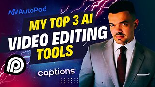 The TOP 3 AI Video Editing Tools | EDIT Videos Using ONLY AI