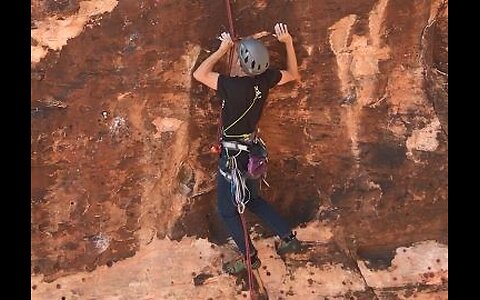 Red Rock TR Climbing Beta Series Episode 3: Jessica's Wall Cruxes (Angel Tears 5.10c)