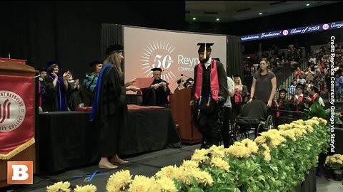 Paralyzed Shooting Victim Walks During College Graduation with Exoskeleton