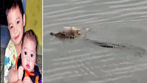Extraordinary Moment: Crocodile Carries Intact Body Of Boy, 4, Rescuers, Drowned In Indonesian River