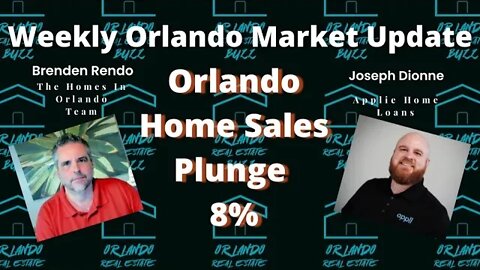 Orlando Home Sales Plunge 8% | Housing Market