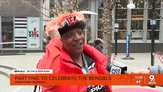 Bengals fans celebrate Bengals ahead of Super Bowl weekend