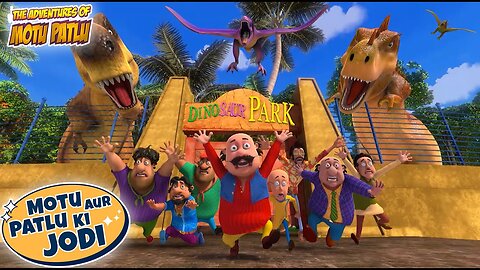 Dinosaur Park Attack! | Motu Patlu New|Cartoons For Kids | Motu Patlu Ki Jodi |