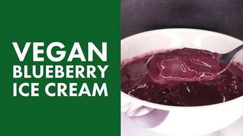 Vegan Blueberry Ice Cream | Easy Vegan Ice Cream