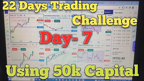 22 DAYS TRADING CHALLENGE DAY - 7 Using 50k Capital