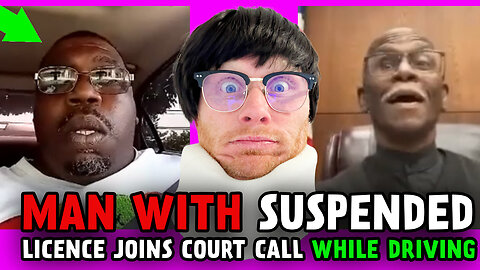THE FUNNIEST VIDEO EVER! Man Shows up to Court with Suspended License driving car