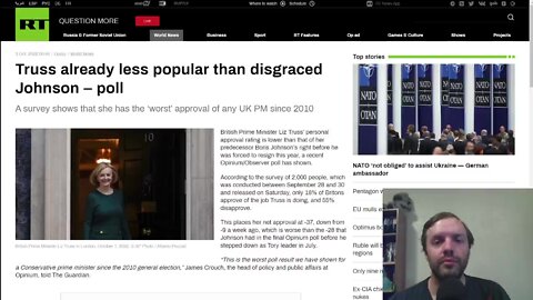 UK PM Liz Truss hits lower approval rating than Boris Johnson