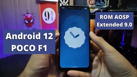 Como Instalar o ANDROID 12 OFICIAL no Pocophone F1! | AOSP Extended v9.0 Android 12 Poco F1