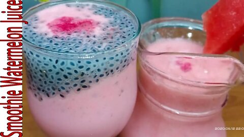 Smoothie Watermelon With Milk Juice Recipe | Watermelon Summer Special Drink | Pak Vs Malaysian Food