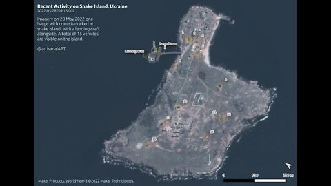 Russian SAM Positions on Snake Island - 28th May