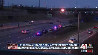 71 Highway back open after fatal morning crash at 22nd Street