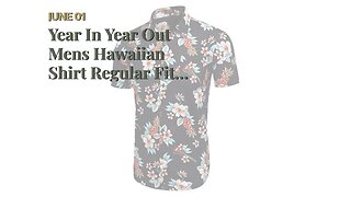 Year In Year Out Mens Hawaiian Shirt Regular Fit Hawaiian Shirts for Men with Quick to Dry Effe...