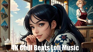 Chill Beats Music - Lofi Newhi | (AI) Audio Reactive Cinematic Anime | Hello