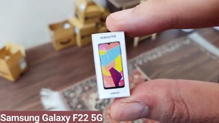 Samsung Galaxy F22 5G unboxing mini phone