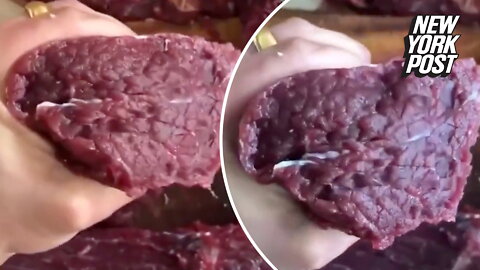 Beef twerky: Internet horrified over video of fresh meat 'spasming'