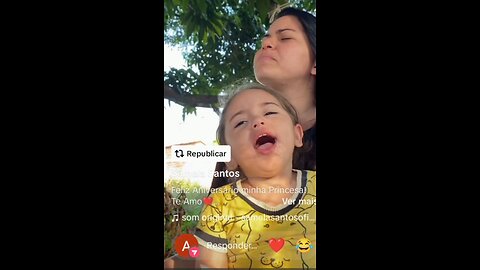 Laura não quer que ninguém cante seu hino #jesus #laurinha #amor #crianças #fé