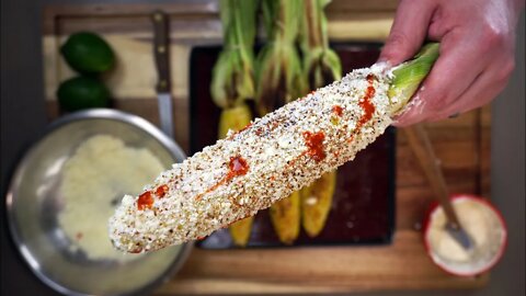 Elotes - The Absolute BEST Way To Eat Corn On The Cob?! Mexican Street Food